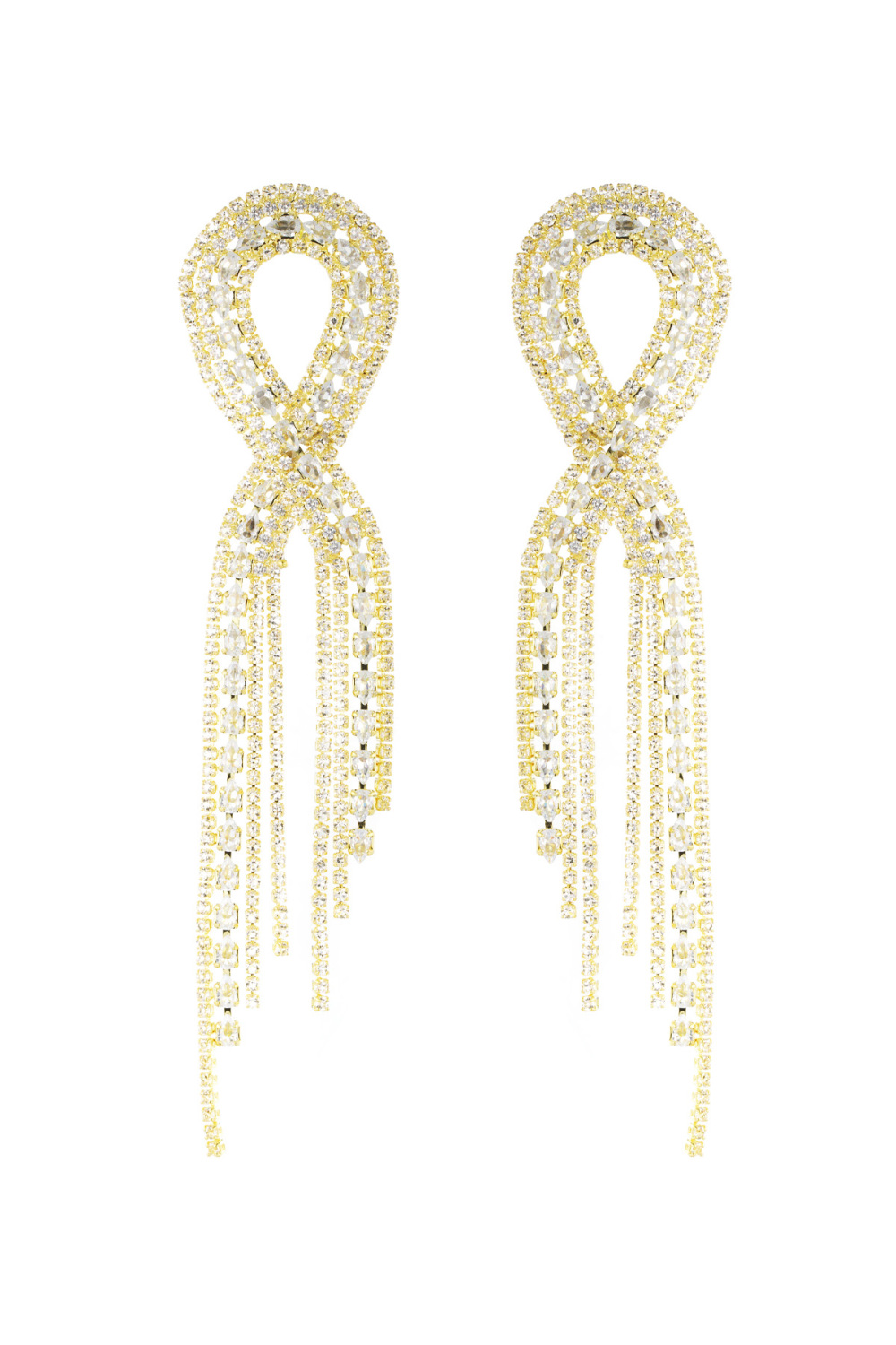 Boucles D'oreilles Ruban Scintillant