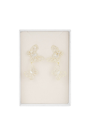 Boucles D'oreilles Papillon Scintillantes h5 