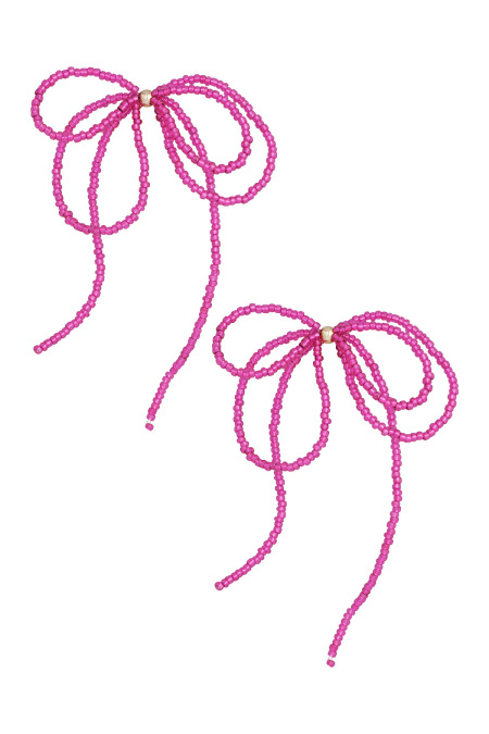 Boucles d'oreilles noeud festif