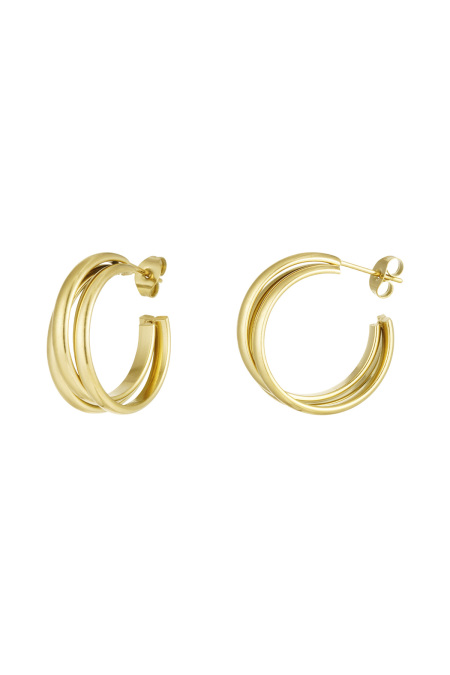 boucles d'oreilles triple trésor