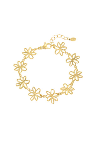 Bracelet Flower Party - Doré h5 