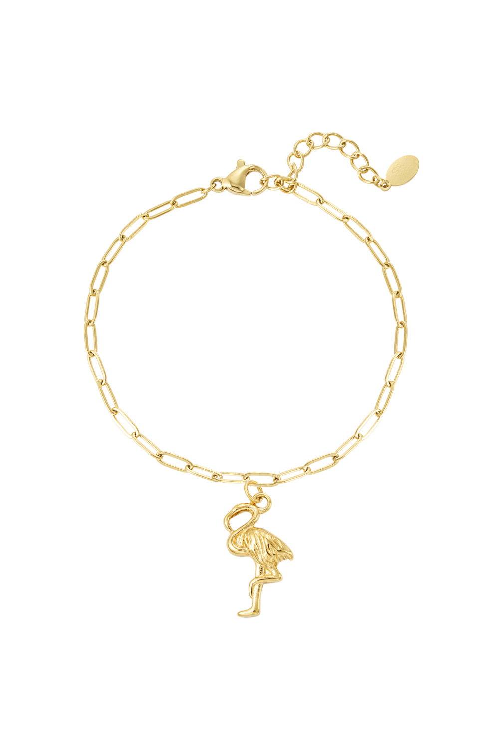 Bracelet Chaîne Flamant Rose 
