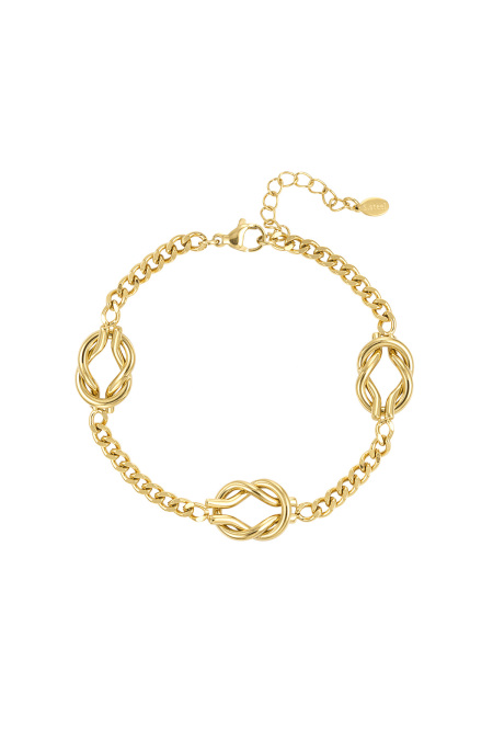 Bracelet Noeud d'Amour - doré