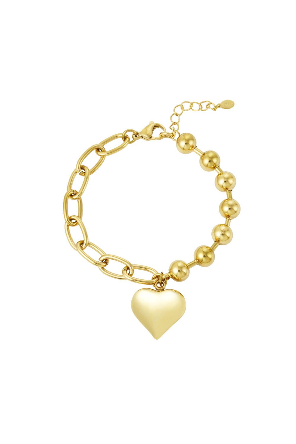 Bracelet Funky Heart - Doré 