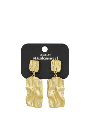 Boucles D'oreilles Longues À Texture Tendance h5 Image3