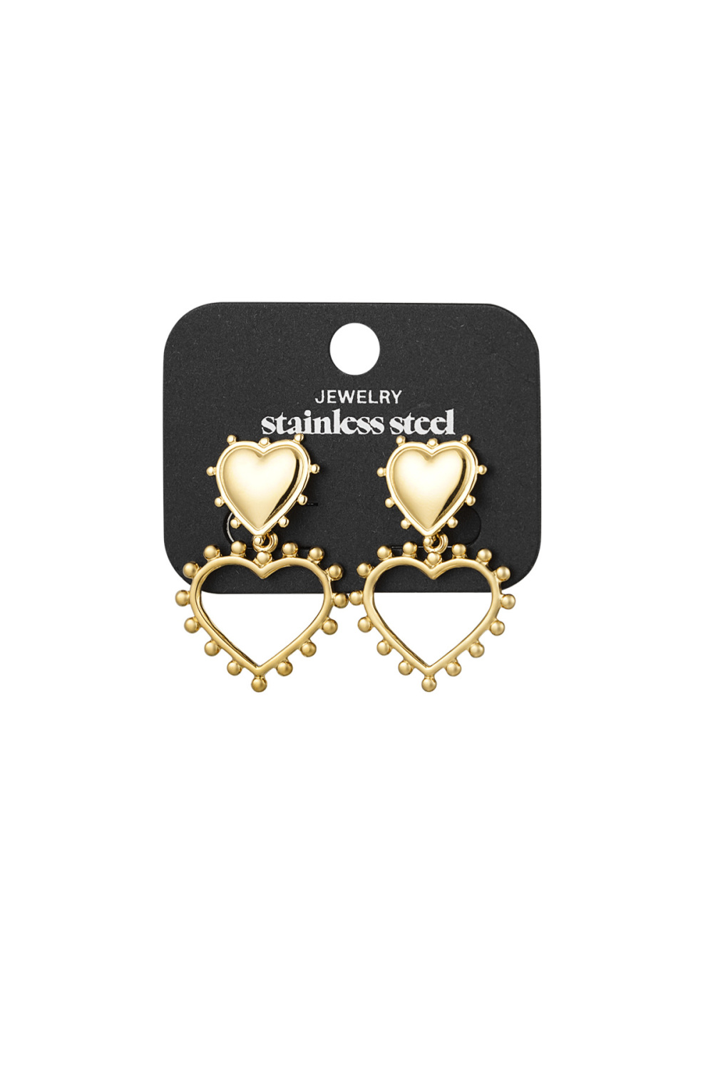 Boucles D'oreilles Coeurs Ouverts Image3