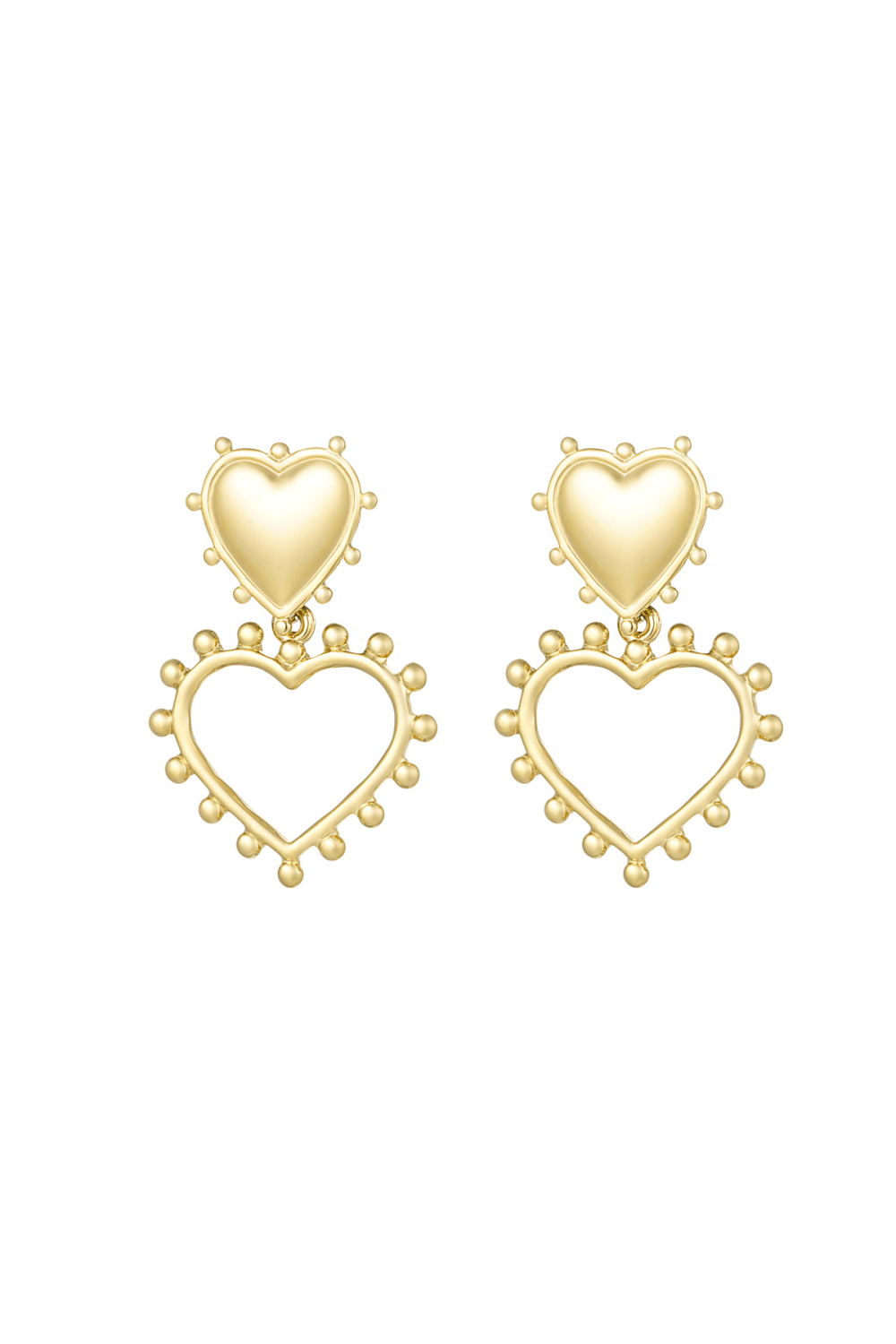 Boucles D'oreilles Coeurs Ouverts 