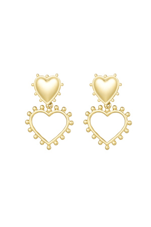 Boucles D'oreilles Coeurs Ouverts h5 
