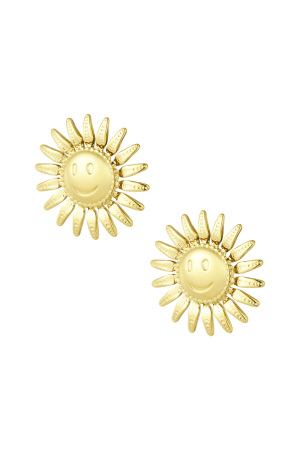 Boucles D'oreilles Soleil Souriant h5