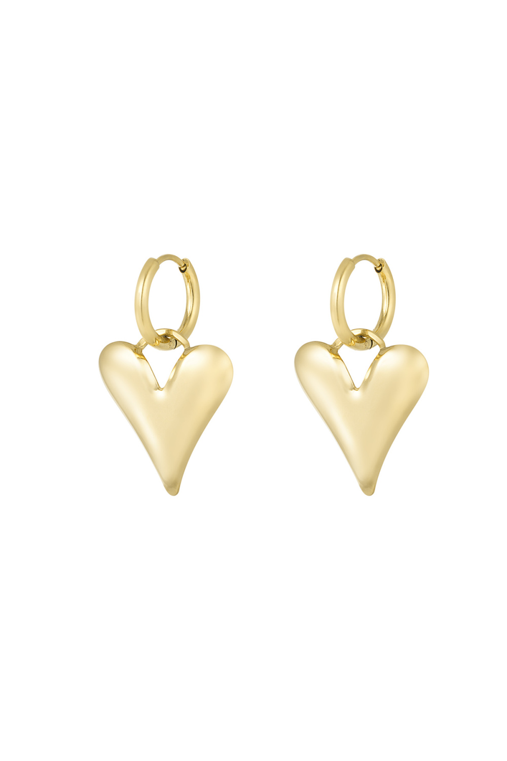 Boucles D'oreilles Grand Coeur 