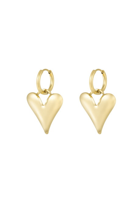 boucles d'oreilles grand coeur