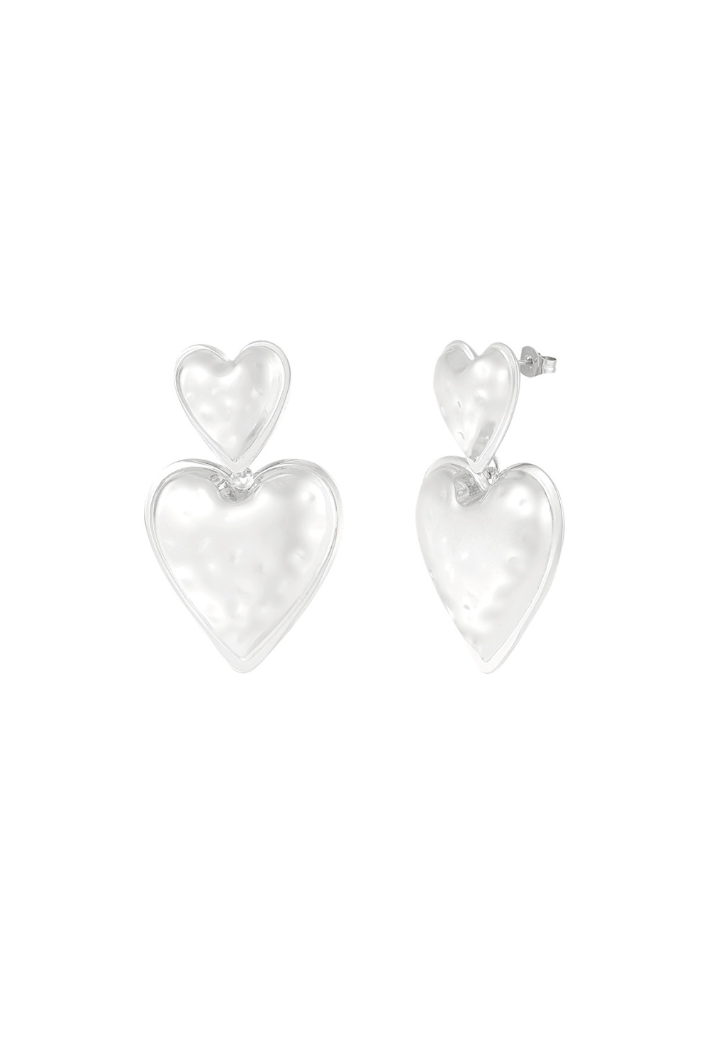Boucles D'oreilles Duo Coeur 