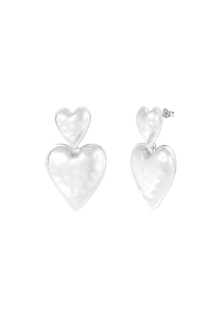boucles d'oreilles duo coeur
