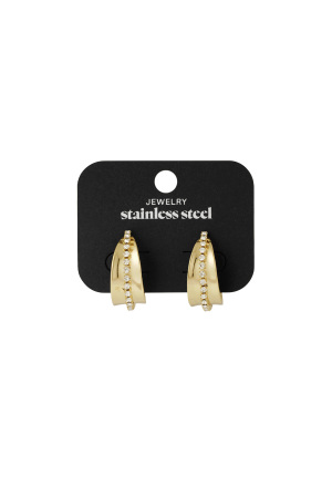 Boucles D'oreilles Créoles Sparkle & Shine h5 Image3