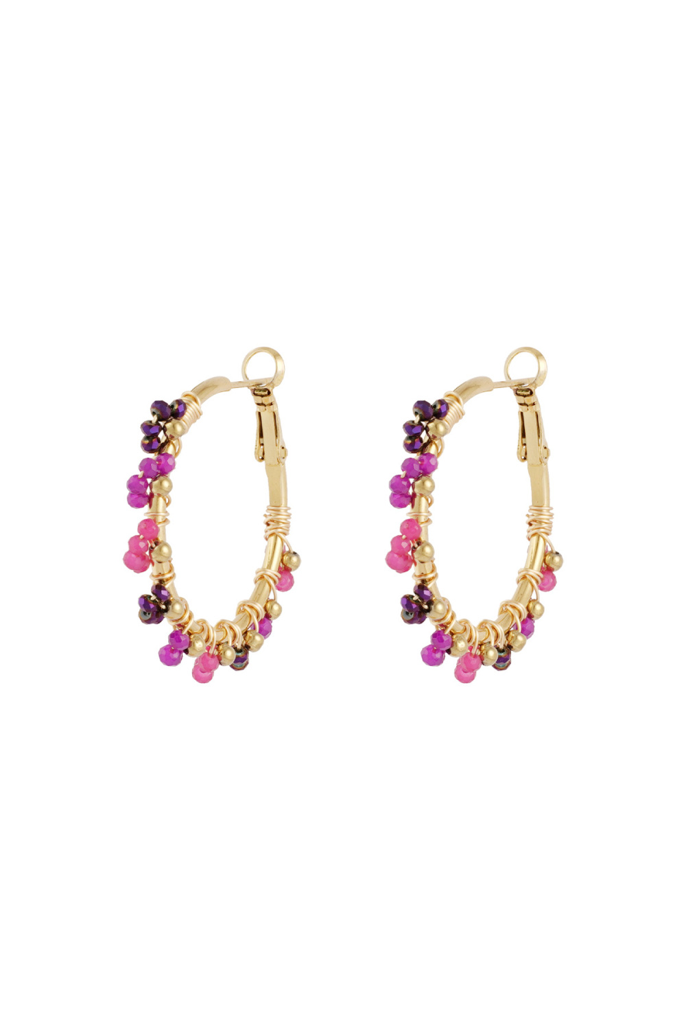Boucles D'oreilles Couleur Majestueuse
