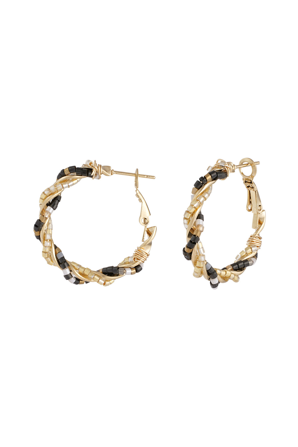 Boucles D'couleur Oreilles Mess Around - Couleur Or Noir