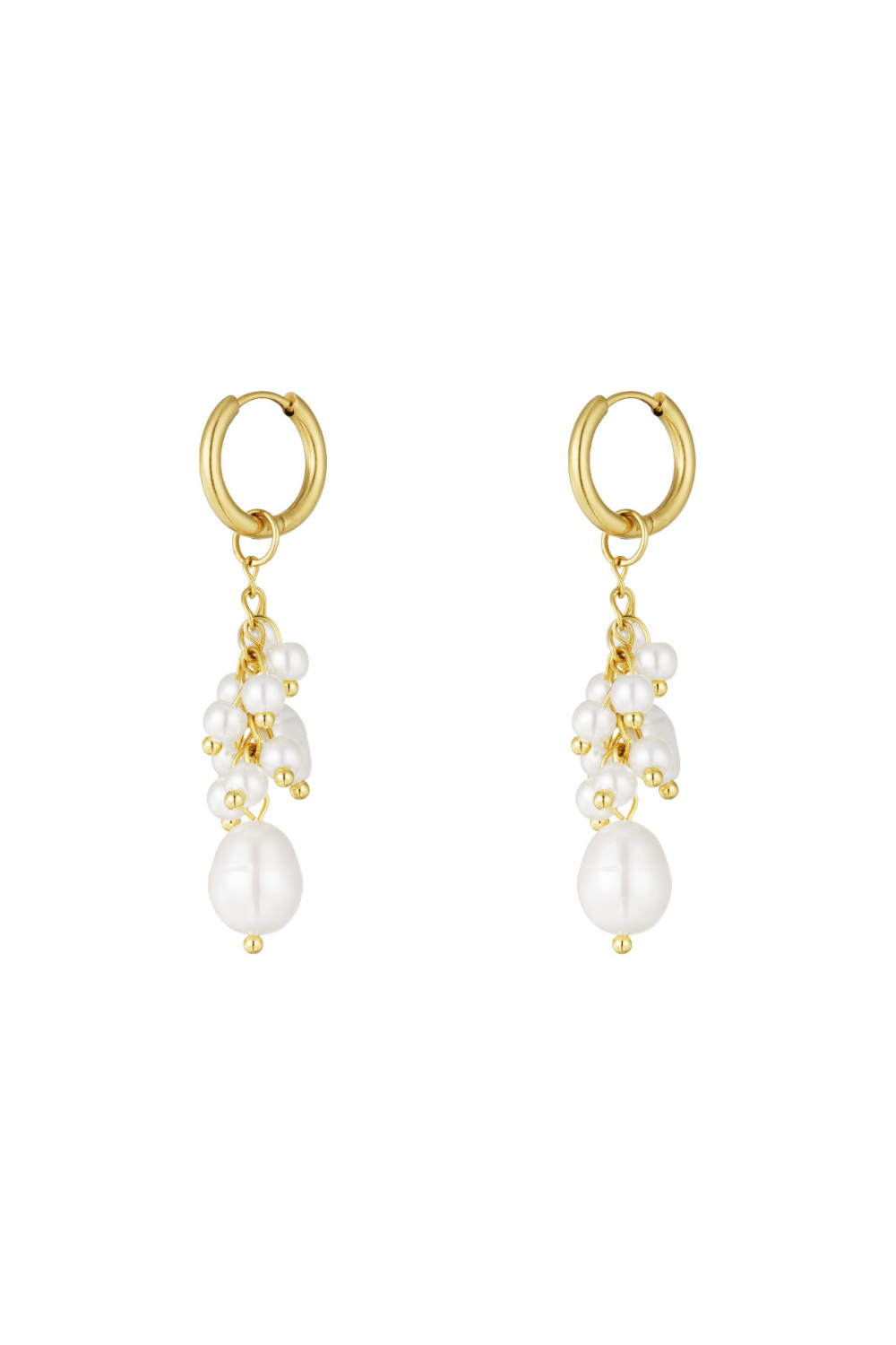 Boucle D'oreille Touche Dorée 
