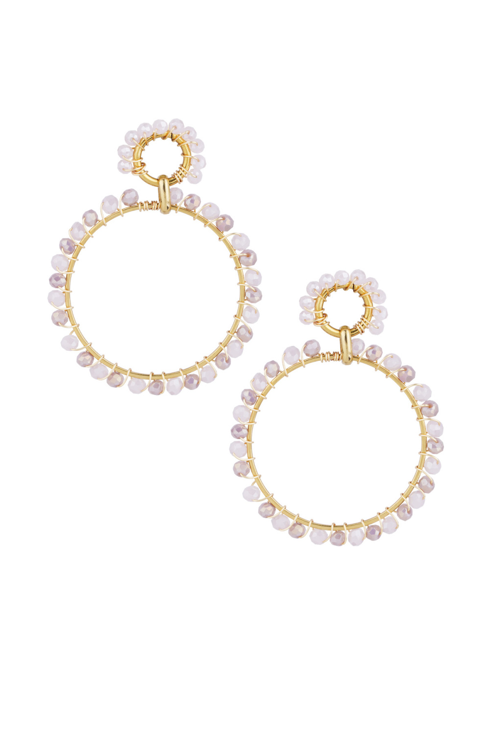 Boucles D'oreilles Cercle De Couleurs 
