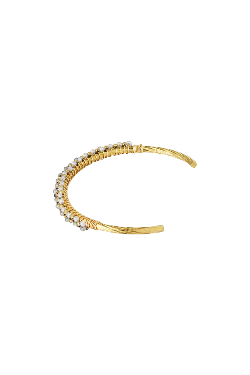 Bracelet De Perles Fiesta - Noir Et Gris Image3