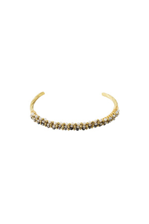 Bracelet De Perles Fiesta - Noir Et Gris h5 