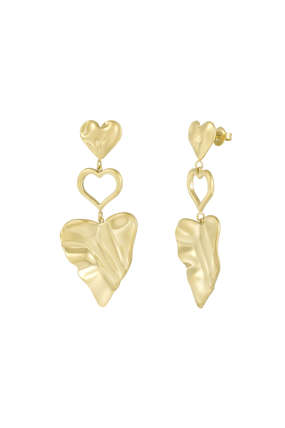 Boucles D'oreilles En Forme De Coeur 