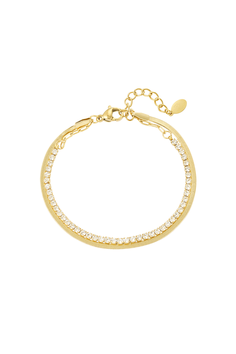 Bracelet Double Avec Diamants 