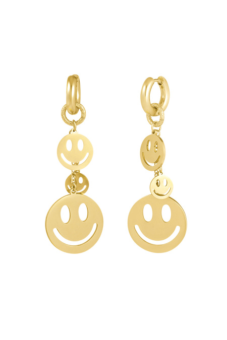 boucles d'oreilles "sourires suspendus"
