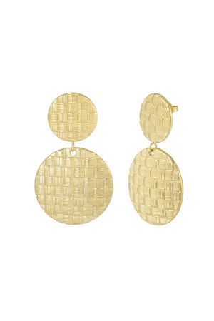 Boucles D'oreilles Rondes Texturées h5