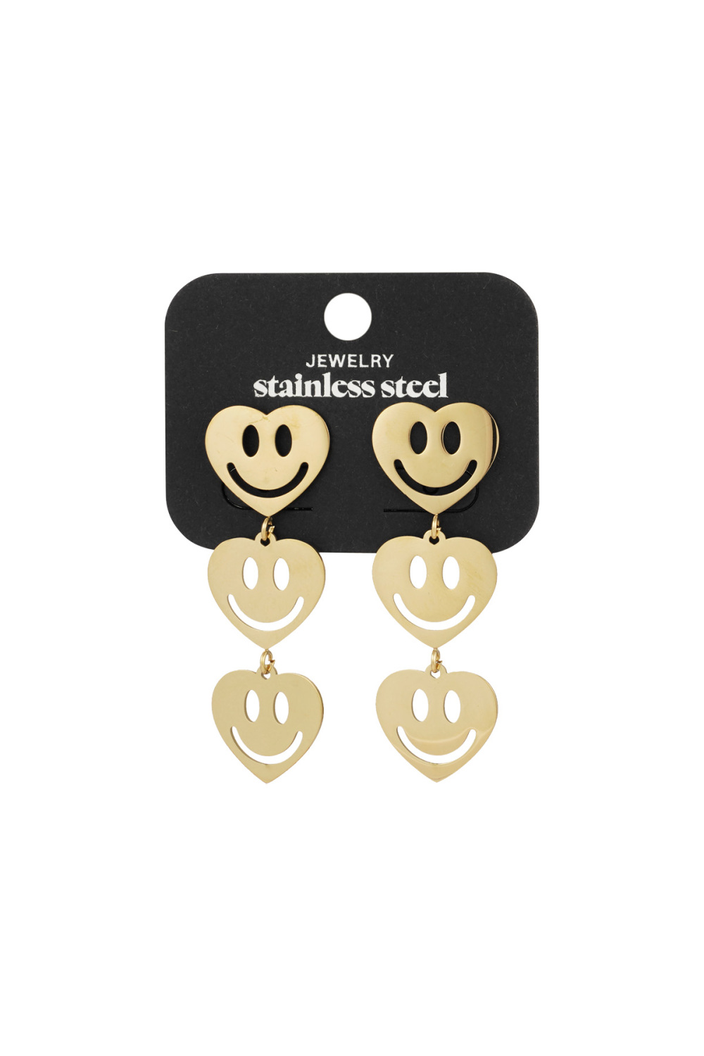 Boucles D'oreilles Smiley Amoureux Image3