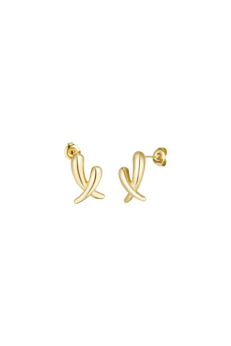boucles d'oreilles croisées