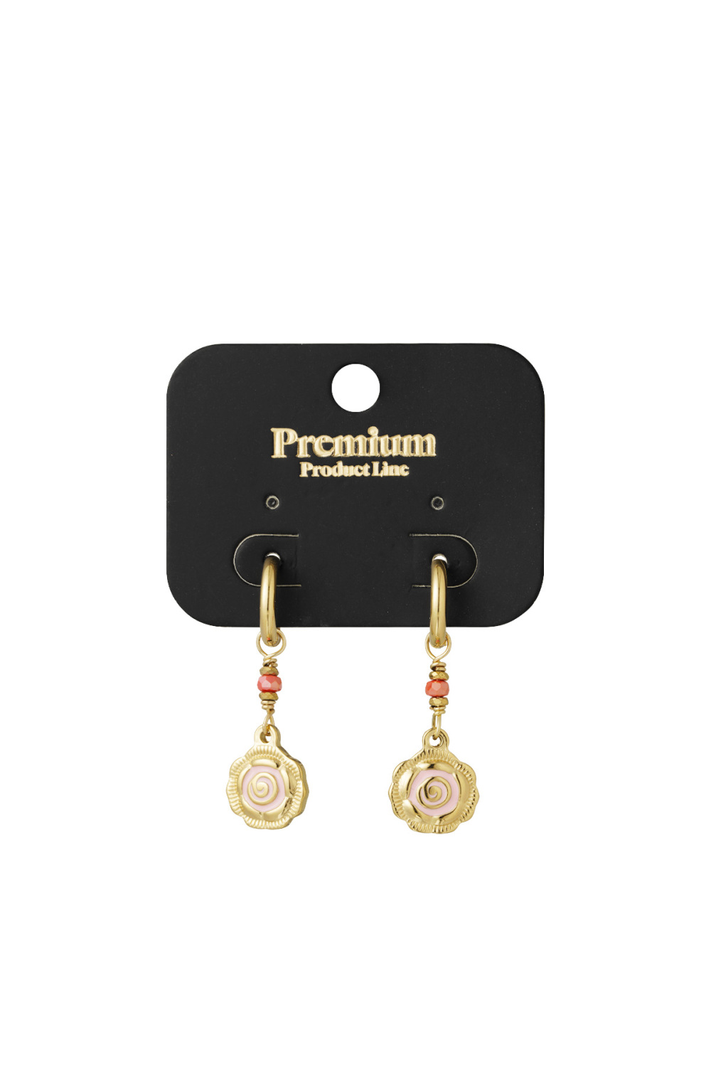 Boucles D'oreilles Rose Glow Image3