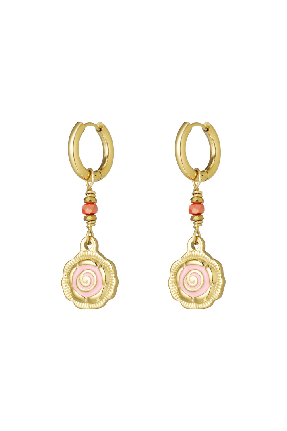 Boucles D'oreilles Rose Glow 