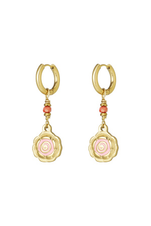 Boucles D'oreilles Rose Glow h5 