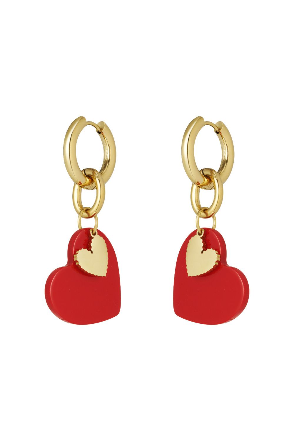 Boucles D'oreilles Breloque Coeur 