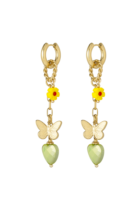Boucles d'oreilles breloque scintillante