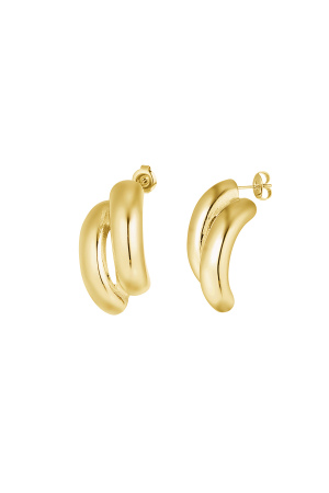 Boucles D'oreilles Deux Bandes h5 