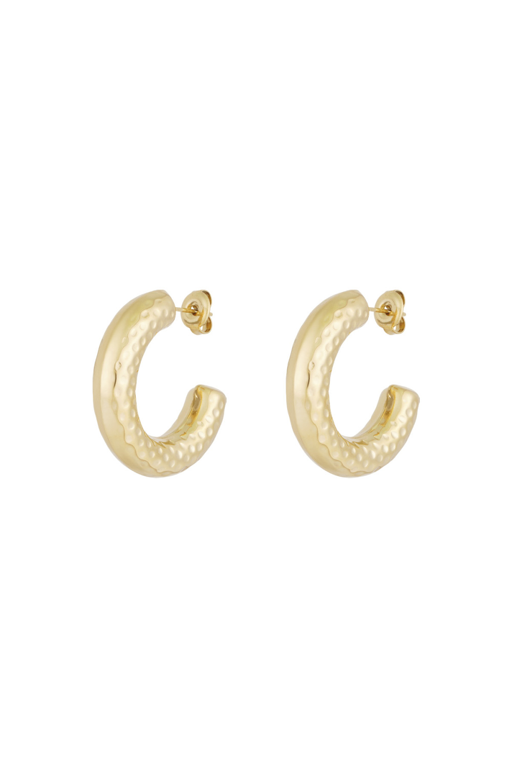 Boucles D'oreilles Créoles Structurées 