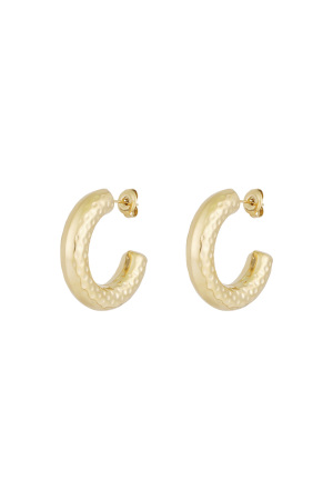 Boucles D'oreilles Créoles Structurées h5 