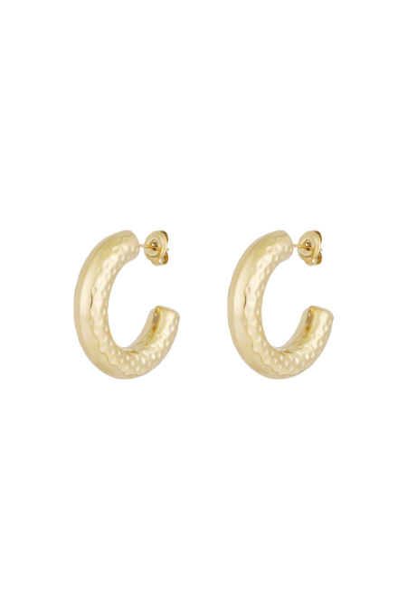 boucles d'oreilles créoles structurées