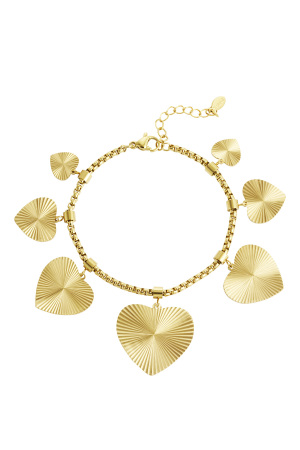 Bracelet Coeurs Texturés h5