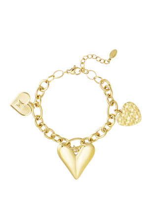 Bracelet À Breloques Triple Coeur h5