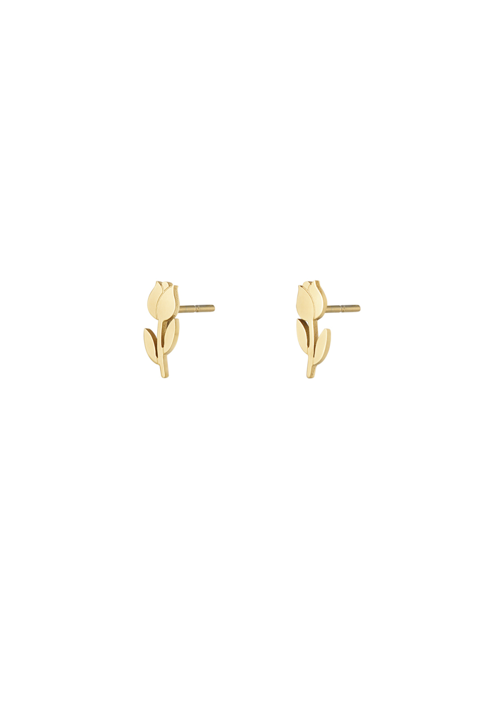 Boucles D'oreilles À Tige Tulipe 