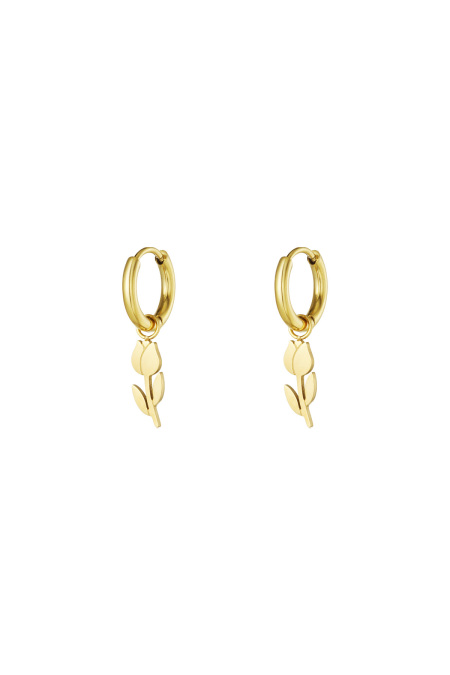 boucles d'oreilles tulipe