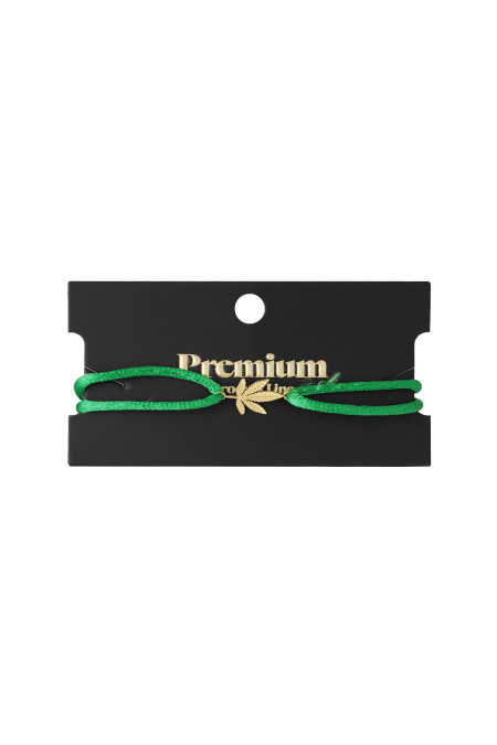 Bracelet satin Canal Bliss - Couleur or vert 2