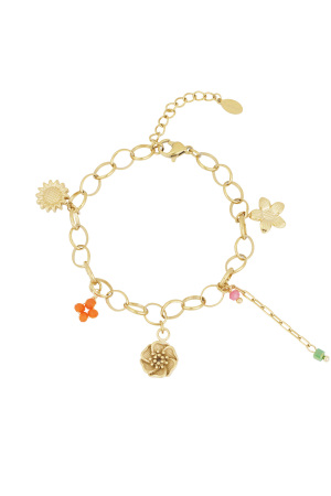 Bracelet À Breloques Fleur Tiret h5 