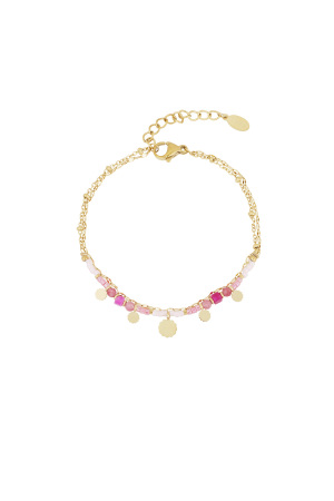 Bracelet Breloques Roses h5