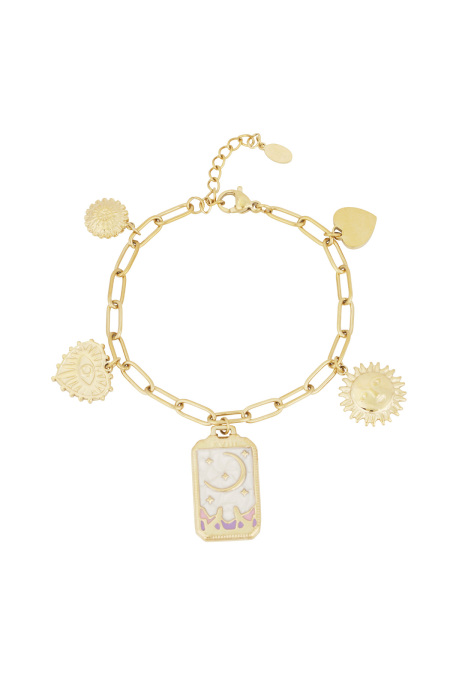 Bracelet À Breloques Lune Magique