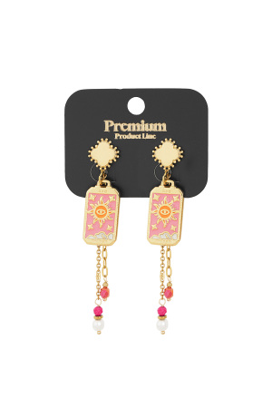 Boucles D'oreilles Soleil Coloré h5 Image3