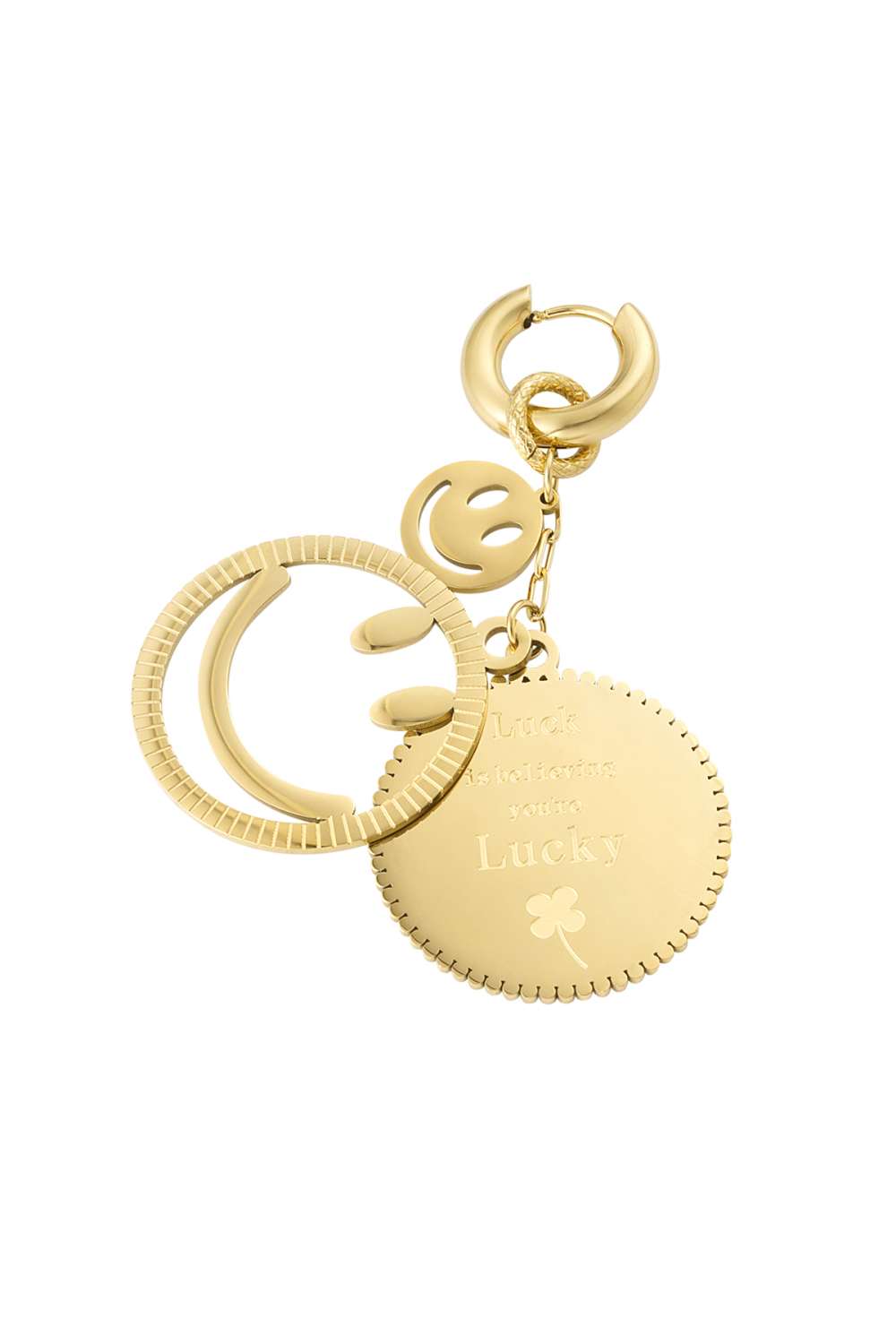 Boucles D'oreilles Smiley Porte-Bonheur Image3
