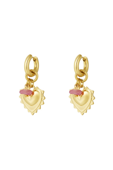 boucles d'oreilles coeur audacieux